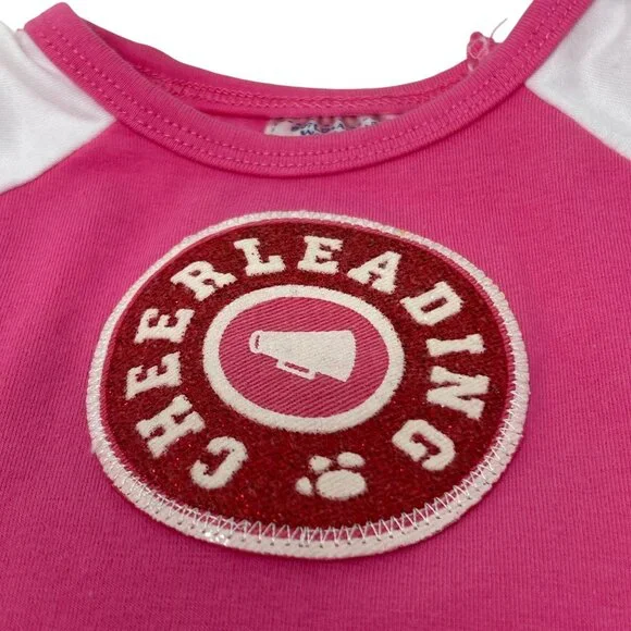 Build-A-Bear Cheerleading Outfit Pink & White Top & Shorts For Stuffed Animals - Picture 7 of 12